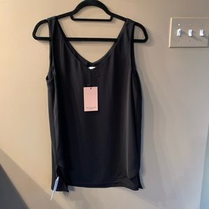 MM LaFleur Black Rhonda Top